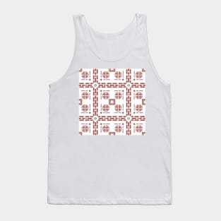 Mediterranean Tile Pattern Tank Top